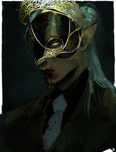 H U, Modern Fantasy, Masquerade Mask, Fairy Dust, Boy Art, Dnd Characters, Dark Fantasy Art, Fantasy Character Design, Keep Up