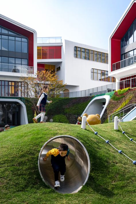 The Wizard of Oz | KINCANG Modern Pre-School | LYCS Architecture | Archinect School Playground Design, City Playground, Modern Playground, Playgrounds Architecture, Urban Playground, Small Theatre, Urban Landscape Design, School Playground, Playground Design