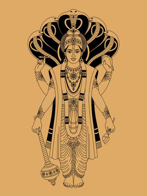 Lord Vishnu Mandala Art, Vishnu Bhagwan Tattoo, Vishnu Mandala Art, Vishnu Bhagwan Sketch, Vishnu Bhagwan Painting, Lord Vishnu Art Painting, Vishnu Bhagwan Drawing, Vishnu Ji Drawing, Vishnu Illustration