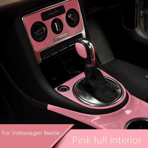 Car styling Interior Sport pink interior Protection panel Stickers For VW Volkswagen beetle 2013-2019 car Accessories _ - AliExpress Mobile Vw Beetle Interior Accessories, Vw Interior Ideas, New Volkswagen Beetle, Vw Beetle Accessories Interiors, Pink Vw Beetle Interior, Vw Beetle Interior Ideas, Pink Beetle Interior, Cute Vw Beetle Interior, Pink Vw Bug Interior