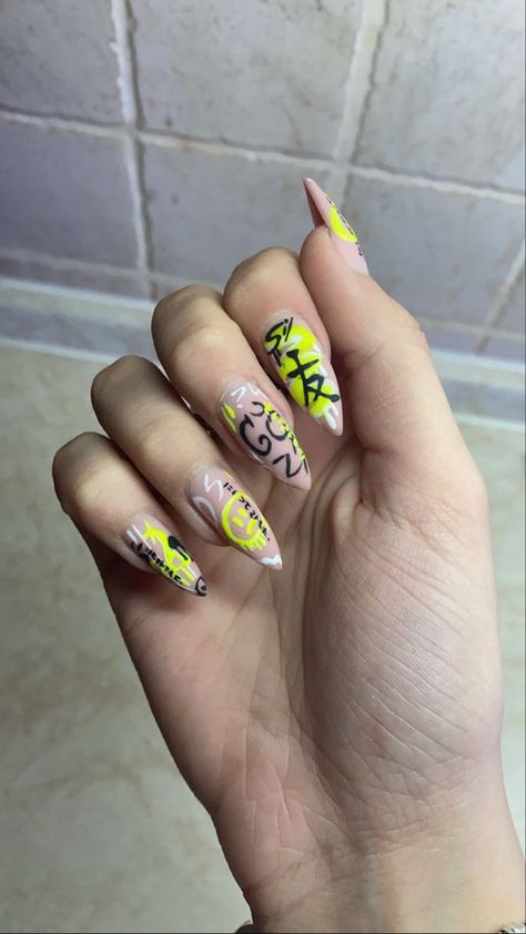 Punk Nails, Anime Nails, Edgy Nails, Goth Nails, Grunge Nails, Minimal Nails, Fire Nails, Funky Nails, Fancy Nails