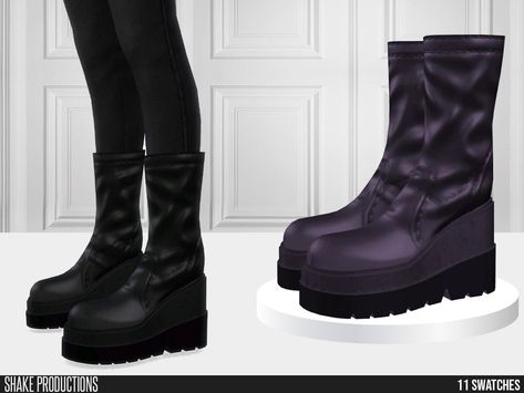 Sims4 Rick Owens Cc, Sims 4 Combat Boots, Sims 4 Cc Combat Boots, Sims 4 Platform Boots, Combat Boots With Socks, Boots Sims 4 Cc, Sims 4 Cc Boots, Sims 4 Boots, Cyberpunk Boots