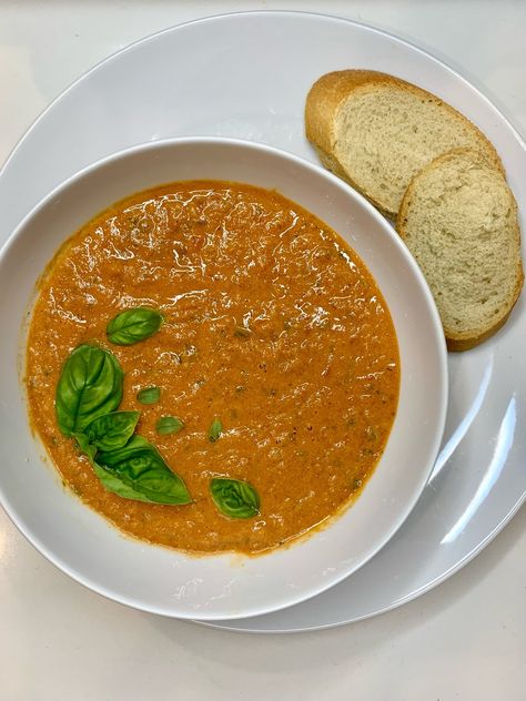 Boursin’s twist on the viral recipe made famous by @shicocooks! Boursin Soup, Boursin Mashed Potatoes, Roasted Tomato Soup Recipe, Roast Tomato Soup Recipe, Boursin Recipes, Tomatoes On Toast, Best Macaroni Salad, Tomato Soup Recipe, Cheesy Mashed Potatoes