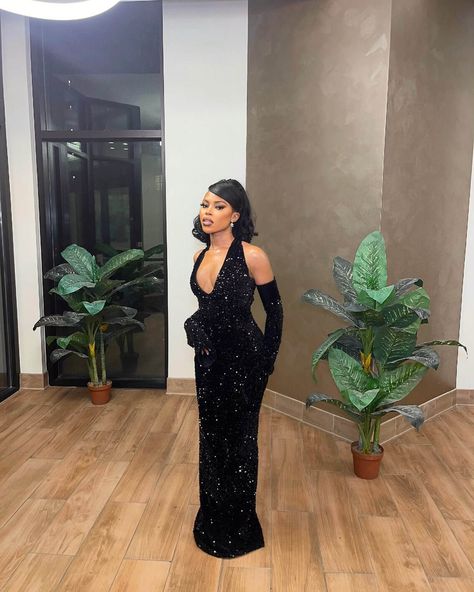 Classy Gowns | Kess Designs Jewel Prom Dresses, Md Prom Dresses, Extra Prom Dresses Long, Red Glitter Wedding Dress, Prom Fits 2023, Md Dresses 2023 Black, Mascarade Dress Ideas, Elegant Prom Dresses Black Women, Formal Dresses Glitter