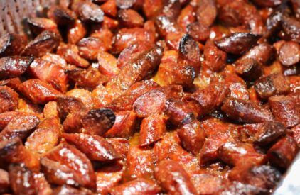 Smoked Sausage In Smoker, Candied Smoked Sausage, Smoked Sausage Burnt Ends In Oven, Burnt Hot Dog Ends, Smoked Sausage Burnt Ends, Sausage Burnt Ends Oven, Kielbasa Burnt Ends, Sausage Burnt Ends, Burnt Ends Hotdogs