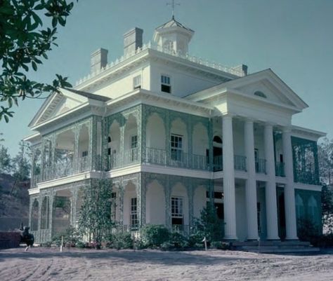 🎟 Matt (Disneyland CM) | Happy 55th anniversary to the Haunted Mansion at Disneyland. Here are some rare early construction photos of the exterior of the mansion.… | Instagram Happy 55th Anniversary, Mansion Exterior, 55th Anniversary, The Haunted Mansion, Disney Haunted Mansion, The Mansion, Haunted Mansion, Nightmare Before Christmas, Walt Disney World