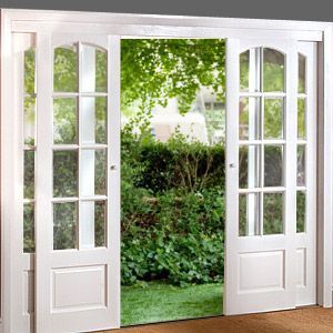 Pintu Interior, Sliding French Doors, French Doors Exterior, French Doors Interior, Back Doors, Renovation Ideas, Patio Doors, Sliding Glass Door, Benjamin Moore