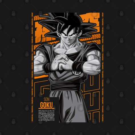 Goku T Shirt Design, Goku Tshirt Designs, Goku Tshirt, Goku Design, Genjo Sanzo, Saiyuki Reload, Men's Tshirt Design, Goku T Shirt, Anime Rapper