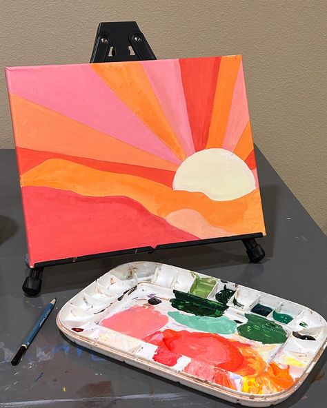 Art Sunset, Mug Art, Simple Art, Art Paint, Life Is, My Life, Color, Art