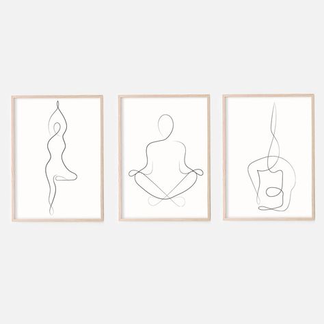 Yoga Minimalist Art, Yoga Pose Line Drawing, Black Woman Yoga Art, Yoga Poses Drawing Art, Yoga Painting Ideas, Yoga Line Drawing, Yoga Line Art, Line Art Yoga, Yoga Art Painting