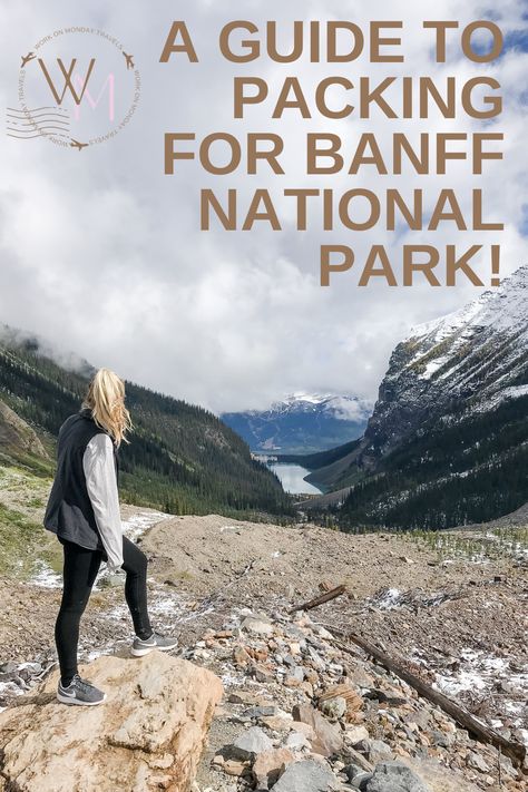 Lake Louise overlook in Banff National Park Banff Packing List September, Banff Itinerary Fall, What To Pack For Banff In September, Banff October Outfits, Banff Outfit September, What To Wear In Banff In September, Banff National Park Outfit, Banff Fall Outfit, Banff September