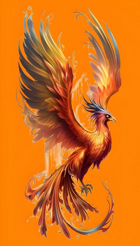 Ideas tattoo for woman Real Phoenix Bird, Phoenix Painting, Phoenix Bird Art, Phoenix Drawing, Greek Monsters, Phoenix Artwork, Golden Phoenix, Phoenix Images, Phoenix Tattoo Design