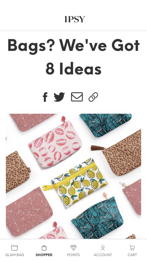 Ideas For Recycling, Ipsy Bags, Ipsy Glam Bag, Ipsy Bag, Glam Bag, Makeup Bag, Sustainability, Recycling, Diy Projects