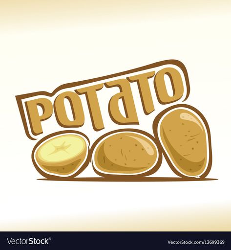 Potato Logo Design Ideas, Potato Logo Design, Potato Packaging, Potato Wafers, Still Life Composition, Food Logo Design Inspiration, Cafe Menu Design, Cute Potato, Vegan Fast Food