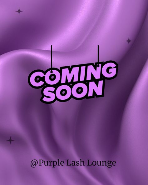 GET READY TO LASH OUT! 💜 💜Exciting news, lash lovers! 🤩 Purple Lash Lounge is coming soon! 💜Stay tuned for the online opening of your new favorite destination for luxurious strip lashes! 💜Follow us for updates, sneak peeks, and exclusive offers! #PurpleLashLounge #ComingSoon #LashLovers #LuxuryLashes #GetReady #lashout Lash Lounge, Coming Soon Stay Tuned, Luxury Lashes, Strip Lashes, Exciting News, Stay Tuned, Get Ready, Coming Soon, Lashes