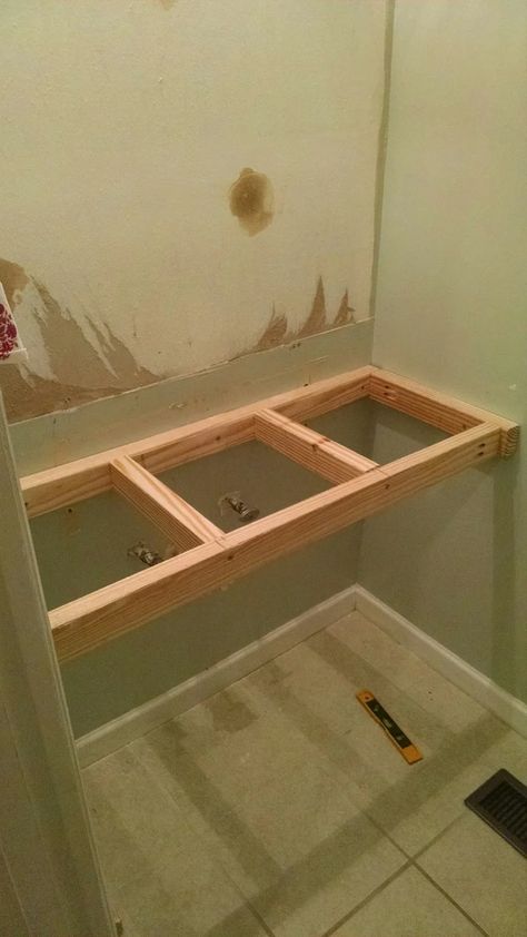 Decor Cabinet, Vanity Diy, Floating Bathroom Vanities, Rustic Vanity, Room Vanity, Diy Bathroom Vanity, Zen Bathroom, Cabinet Shelf, Makeup Video