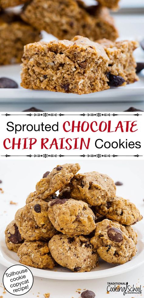 How To Make Basic Whole Grain Tollhouse Cookies (Sprouted) Chocolate Chip Raisin Cookies, Flax Seed Water, Tollhouse Cookies, Flax Seed Recipes, Honey Nut, Raisin Cookies, Oatmeal Cookies, Vegetarian Chocolate, Cookie Sheet