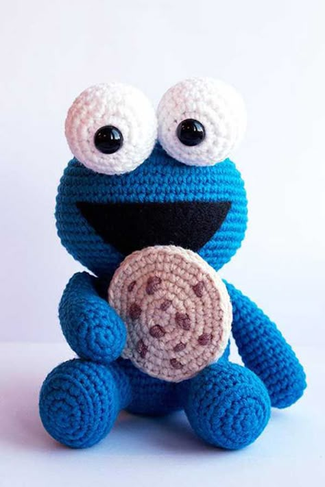 Amigurumi Cookie Monster, Cookie Monster Pattern, Crochet M&ms Pattern, Sesame Street Crochet Patterns Free, Sesame Street Crochet Patterns, Crochet Sesame Street Characters, Crochet Cookie Monster Free Pattern, Cookie Monster Crochet Pattern, Crochet Patterns Characters