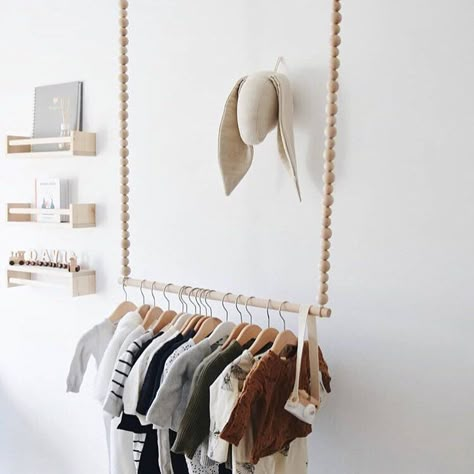 Wardrobe Rail, Friends Dinner, Wardrobe Furniture, Clothes Rail, Hanging Clothes, Kids Interior, Hanging Racks, Nursery Ideas, Room Inspo