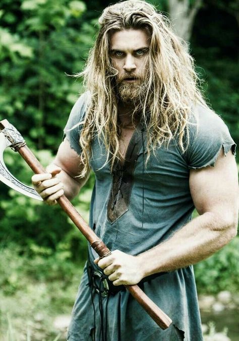 A Wild Brock O'Hurn Barbarian Hairstyles, Brock Ohurn, Man With Long Hair, Viking Metal, Viking Men, Viking Hair, Viking Warrior, Long Hair Styles Men, 인물 사진