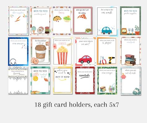 Printable Gift Card Book, Father's Day Gift Card Book, Gift for College Student, Gift for Son, Gift for Teenage Boy, Gift Card Holder - Etsy Gift Card Birthday Presentation, Giftcard Present Book, Gift Card Birthday Ideas, Gift Card Book Ideas, Birthday Gift Card Ideas, Gift Card Booklet, Gift For College Student, Gift Card Book, Birthday Photo Album