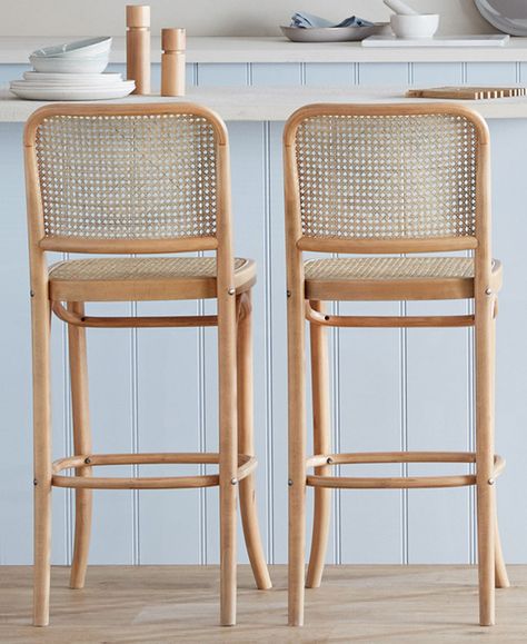 Kitchen Bench Stools, Boho Kitchen Stools, Wicker Barstools, Bar Stools Kitchen, Breakfast Stools, Stools Kitchen, Kitchen Banquette, Bar Stools Kitchen Island, Stools For Kitchen Island