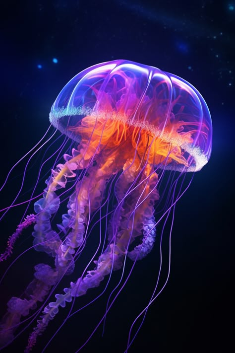 Pictures Of Jellyfish, Deep Sea Jellyfish Photography, Bioluminescence Sea Animals, Different Jellyfish, Real Jellyfish Photography, Jellyfish Reference Photo, Jellyfish Moodboard, Jelly Fish Photography, Bioluminescence Creatures