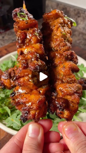 Bbq Appetizers, Skewer Recipes, Healthy Juice Recipes, Air Fryer Recipes Chicken, Seafood Dinner, Air Fryer Recipes Easy, Air Fryer Recipes Healthy, Healthy Juices, Chicken Dishes Recipes