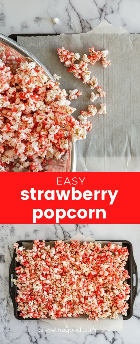 Hello Popcorn Balls, Strawberry Popcorn Recipe, Sticky Popcorn Recipes, Flavoured Popcorn Recipes, Hello Popcorn, Glazed Popcorn Recipe, Jello Popcorn Balls Recipe, Jello Popcorn Recipe, Popcorn Flavours