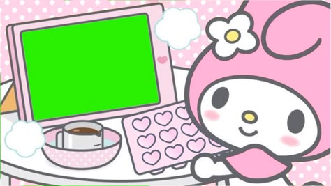 i edited it but it is free for anyone to use ^_^ My Melody Green Screen, Sanrio Banner, Lighting Overlays, Cute Images For Wallpaper, Pixel Art Background, My Melody Wallpaper, Hello Kitty Themes, Cute Laptop Wallpaper, Kitty Images