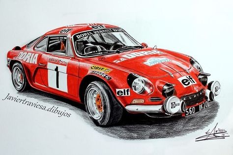 Motorsport Art, Renault Sport, Renault Alpine, Cool Car Drawings, Automotive Artwork, Racing Art, Cool Car Pictures, Car Illustration, European Cars