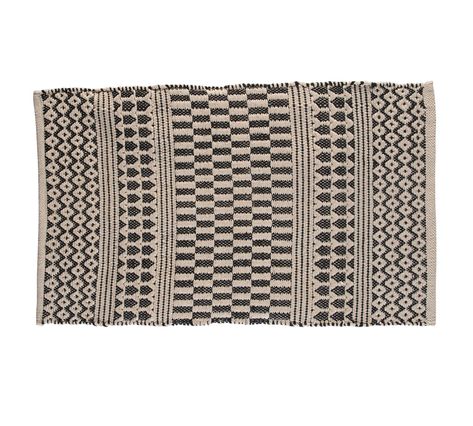 Alais Handwoven Bath Mat | Pottery Barn Traditions Around The World, White Bath Mat, Mat Black, Pottery Barn Teen, Monogrammed Items, Outdoor Planters, Pottery Barn Kids, Bath Rug, Bath Rugs