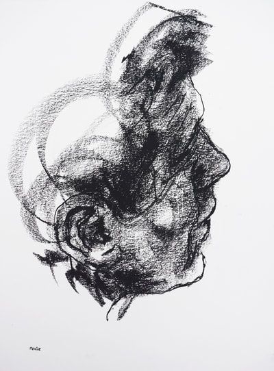 Small Works on Paper 7 - DEREK OVERFIELD Profile Art, Continuous Line Drawing, Gesture Drawing, Small Words, Charcoal Drawing, Life Drawing, Figurative Art, Figure Drawing, Portrait Painting