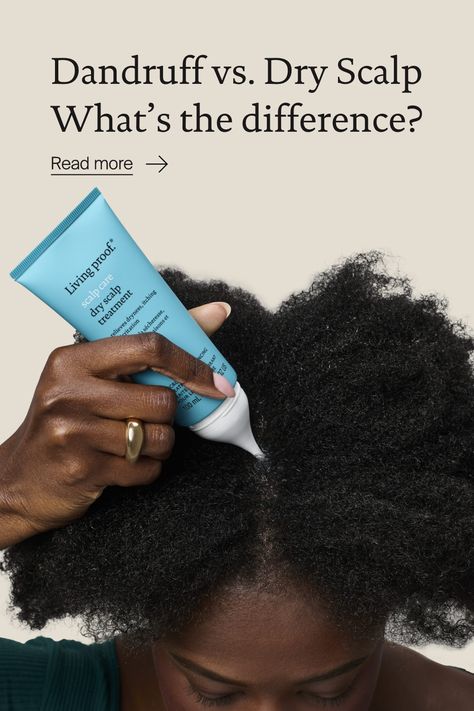 Trying to figure out if you have dandruff or a dry scalp? Our haircare experts help you outline the difference. Tap to learn the telltale signs. #livingproofinc Dry Scalp Remedies, Remedy For Dandruff Dry Scalp, How To Help Dry Scalp, Flaky Scalp Remedy, Dry Flaky Scalp Remedy, Dry Itchy Scalp Remedy, Best Shampoo For Dry Scalp, Natural Remedies For Dandruff Dry Scalp, Extreme Dry Scalp Remedies