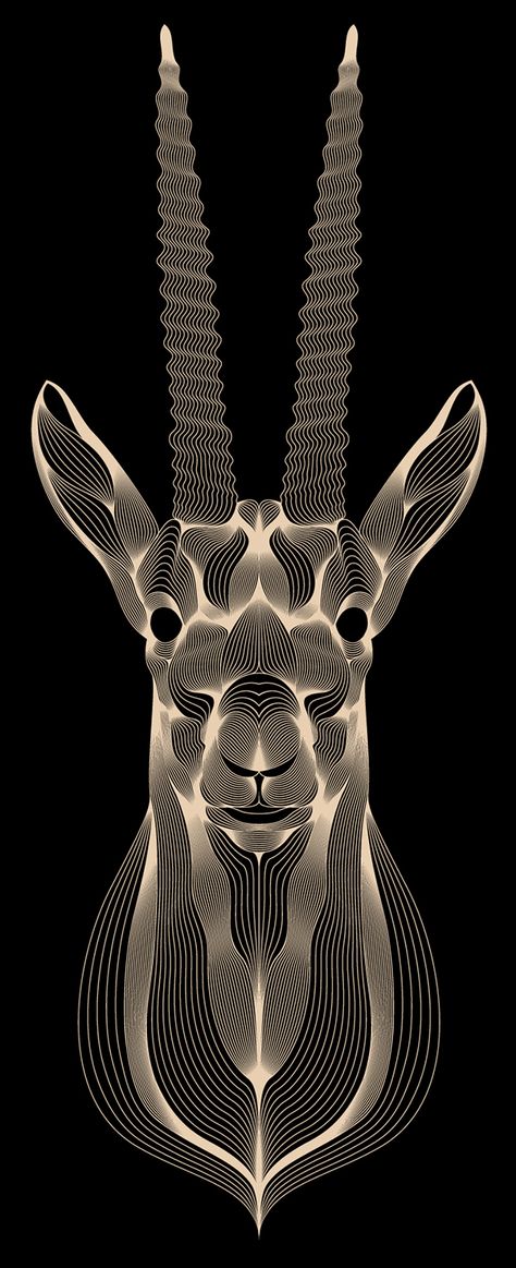 Gazelle on Behance Notebook Background, Patrick Seymour, Background Cool, 3d Cnc, Love Funny, Arte Animal, Arte Popular, Art And Illustration, Op Art