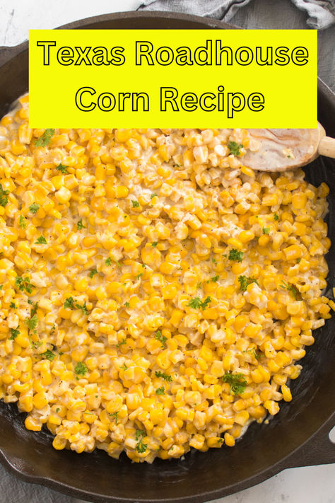 Craving a flavorful and buttery side dish? Let me introduce you to the Texas Roadhouse Buttered Corn Recipe! This dish brings the perfect balance of sweet corn and rich butter, making it a fantastic complement to any meal. With just a few ingredients and simple steps, you can recreate this Texas Roadhouse favorite right at home! Corn Side Dish Recipes Christmas, Babes Corn Recipe, Good Corn Recipes, Recipes Using Frozen Corn, Whole Kernal Corn Recipes, Fried Can Corn Recipe, Texas Roadhouse Buttered Corn Recipe, Cooked Corn Recipes, Corn And Jalapeno Side Dish