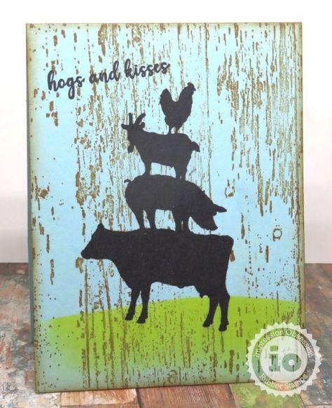 Impression Obsession, Animal Cards, Simon Says Stamp, Simon Says, Rubber Stamp, Rubber Stamps, Stamp Set, Moose Art, Novelty Sign