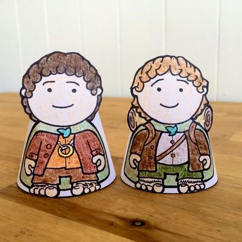 Frodo And Sam, Lotr Party, Moana Coloring, Character Activities, Hobbit Party, Lego Coloring Pages, Bee Activities, Hobbit Art, Catholic Kids