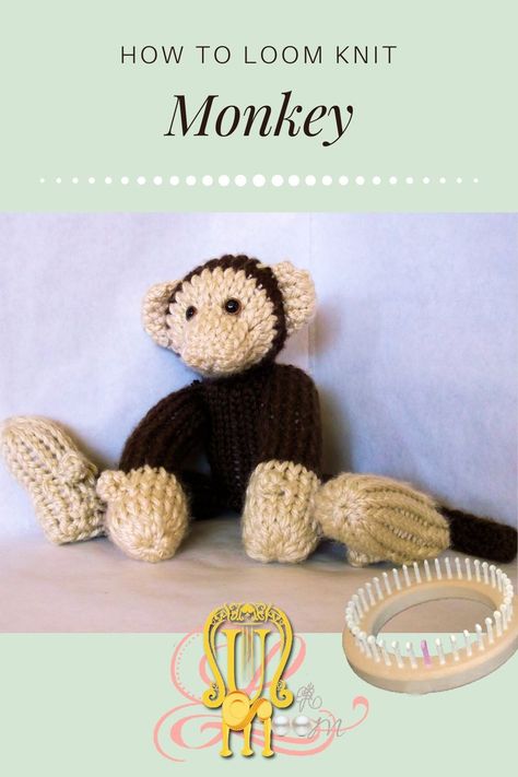 Learn how to loom knit this on any 24 peg loom!!! Nifty Knitter Patterns, Loom Crochet Patterns Free, Loom Knit Stuffed Animals, Loom Knit Animals, Loom Knitting Patterns Free, Loom Animals, How To Loom Knit, Knit Loom, Round Loom Knitting