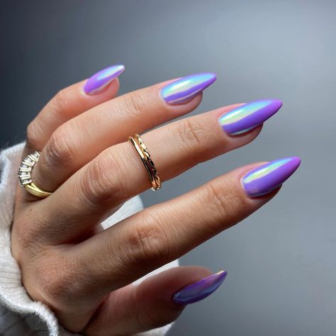 Aurora Nails Art To Try, Oval Nails Designs, Aurora Nails, Nail Designs Tutorial, Nail Art Trends, Spring Nail Designs, Spring Nail Art, Short Acrylic Nails Designs, Oval Nails