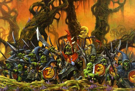 Night Goblin - Warhammer Wiki - Wikia The Rainbow Goblins, Warhammer Goblin Art, Goblin Royalty, Goblin Shaman, Night Goblin, Night Goblins Warhammer, Mutant Chronicles, Karl Kopinski, Gloomspite Gitz