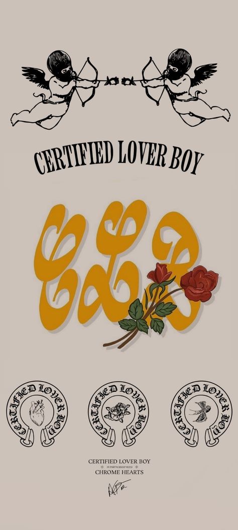 Drake Certified Lover Boy Wallpaper, Drake Related Tattoos, Ovo Drake Logo, Ovo Tattoo Drake, Lover Boy Tattoo, Drake Header, Drake Inspired Tattoos, Certified Lover Boy Wallpaper, Drake Artwork