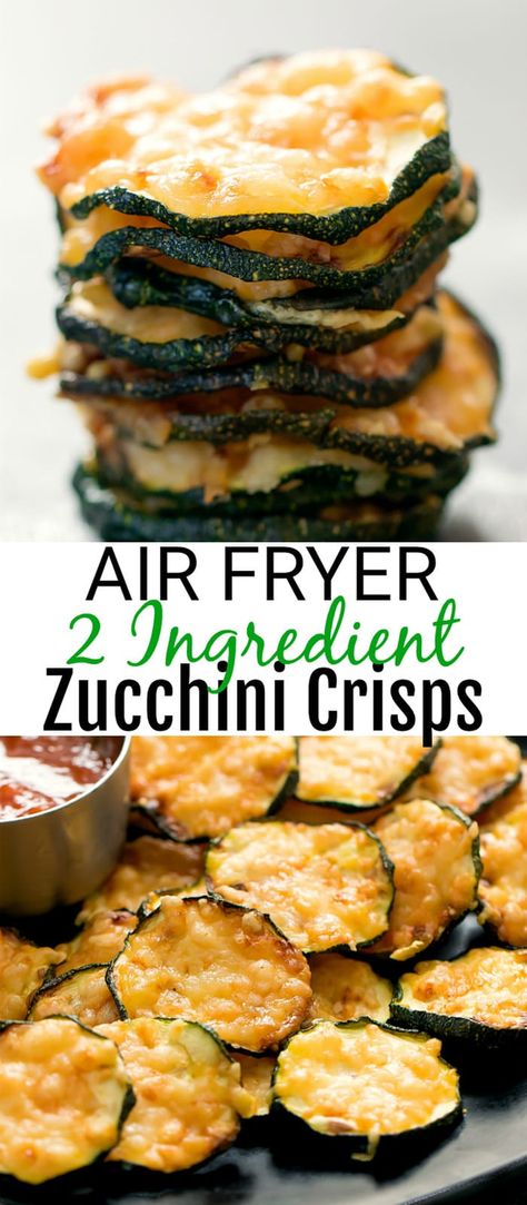 Air Fryer Parmesan Zucchini, Parmesan Zucchini Chips, Air Fryer Zucchini, Zucchini Crisps, Air Fryer Oven Recipes, Zucchini Chips, Air Fry Recipes, Parmesan Zucchini, Resep Diet