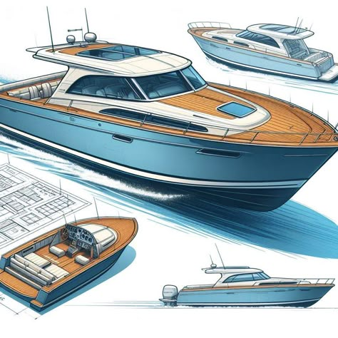 Small Yatch Boat, Boat Types, Sinot Yacht, Riva Boat, Yatch Boat, Db9 Yacht, Aluminum Boat, Boat Building Plans, Boat Interior