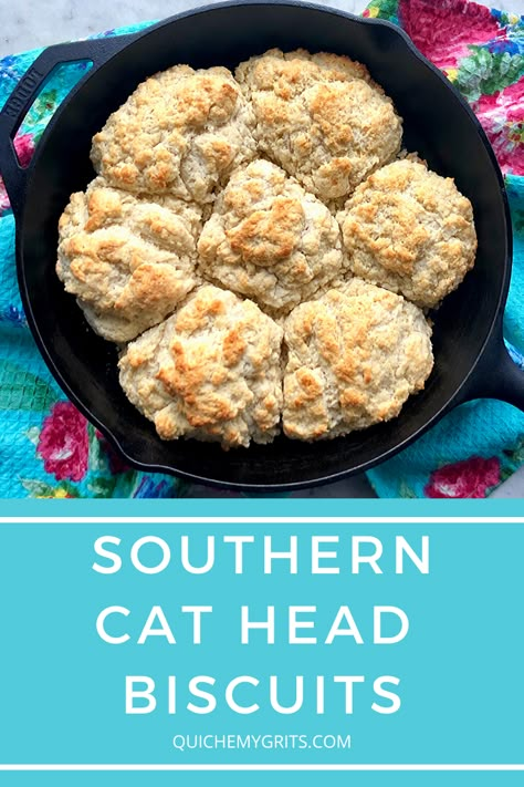 Homemade Cat Head Biscuits, Cat Head Biscuit Recipe, Appalachian Cat Head Biscuits, Cat Head Biscuits Easy, Southern Cat Head Biscuits, Homemade Cathead Biscuits Recipe, Cats Head Biscuits, Cat Head Biscuits Recipes, Cathead Biscuits Easy