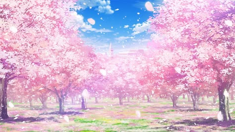 Tree Hd Wallpaper, Anime Cherry Blossom, Anime Flower, Cherry Blossom Wallpaper, Eren Aot, Sakura Bloom, Wallpaper Estetika, Cherry Blossom Background, Scenery Background