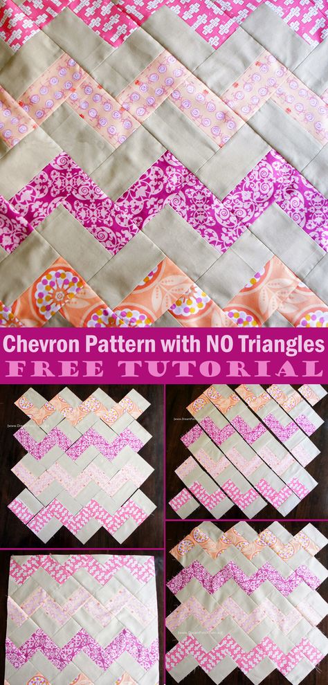 Quilt Sizes Chart, Chevron Quilt Pattern Free, Beginner Quilting Projects Free Pattern, Embroidery Quilts Ideas, Zigzag Quilt Pattern Free, Chevron Quilts Ideas, Easy Hst Quilt Patterns, Herringbone Quilt Pattern, Easy Fat Quarter Quilt Pattern