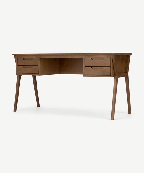 Jenson Desk, Dark Stain Oak | MADE.com Dark Stain, Design Sofa, Led Furniture, Dark Stains, Inspiration Style, Design Furniture, Sofa Design, Furniture Accessories, Rug Shopping