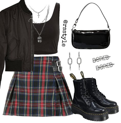 Grunge Essentials, Classic Grunge, Black And White Vans, E Girl Outfits, Grunge Outfit, Clueless Outfits, Stage Outfit, White Vans, Grunge Girl