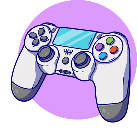 Joystick Cartoon Vector Illustration - Icons by Canva Game Controller Art, Gaming Cartoon, Logo Gamer, Random Cartoon, Twitter Logo, Dibujo Simple, Game Zone, Vector Game, Vector Icons Illustration